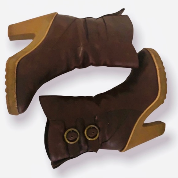 Authentic Marc by Marc Jacobs Sherpa lined leather designer boots sz 5 Euro 35 - Picture 5 of 8